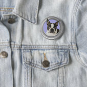 BOSTON TERRIER-BUTTON RONDE BUTTON 5,7 CM (In situ)