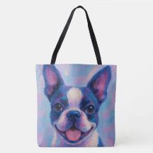 Boston Terrier Canvas tas