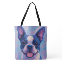 Boston Terrier Canvas tas