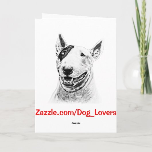 BOSTON TERRIER - carte faite sur commande de jour (Dos)