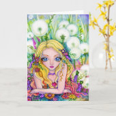 Boston Terrier - carte vierge (Fleur jaune)