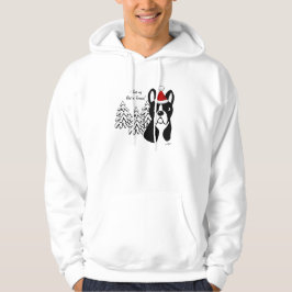 Boston Terrier Cartoon Snow Bossen Hoodie