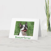 Boston Terrier Chien Chien Chien Mlle Votre Carte  (Dos)