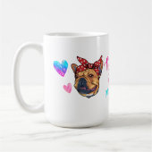 Boston Terrier Chien Mug Fête des mères Bosti Mama (Gauche)