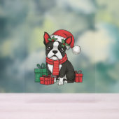 Boston Terrier Chien Noël Fêtes de Noël Père Noël (Neutre)