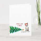 Boston Terrier Christmas Tree - Carte de vacances (Devant)
