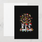 Boston Terrier Christmas Tree Funny Xmas Boston Te Kaart (Voorkant / Achterkant)