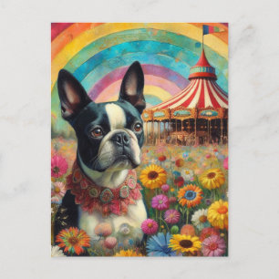 Boston Terrier Circus Briefkaart