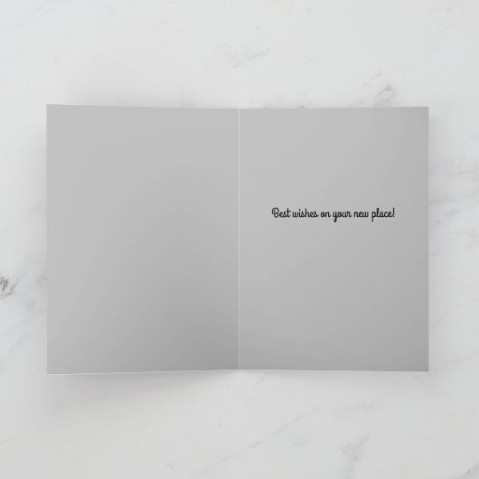 Boston Terrier Congrates New Home Sweet Home Kaart (Binnen)