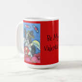 Boston Terrier Cupid CHIEN VALENTINE CLASSIQUE MUG (Devant gauche)