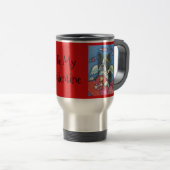 Boston Terrier Cupid CHIEN VALENTINE VOYAGE MUG Ro (Devant droit)