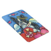 Boston Terrier Cupide CHIEN VALENTINE MAGNET Large (Côté Droit)
