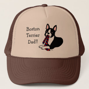 Boston Terrier Dad met Stropdas 2 Trucker Pet