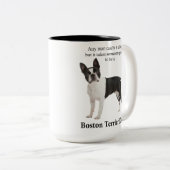 Boston Terrier Dad Mug (Devant droit)