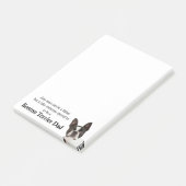 Boston Terrier Dad Post-It Notes (Schuin)