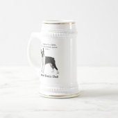 Boston Terrier Dad Stein Bierpul (Voorkant links)