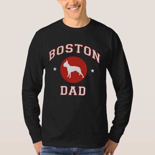Boston Terrier Dad T-shirt (Voorkant)