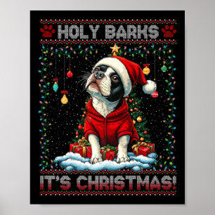 Boston Terrier Décorations d'arbre de Noël Chien L