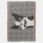 Boston Terrier Deken (Voorkant Verticaal)