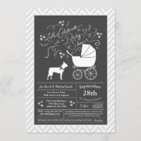 Boston Terrier Dog Baby shower