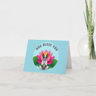 Boston Terrier Dog Bless You Blank wenskaart Kaart