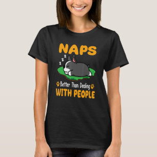 Boston Terrier Dog breekt beter dan met P T-shirt