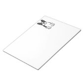Boston Terrier Dog Cartoon Notitieblok (Schuin)