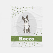 Boston Terrier Dog couverture de points personnali (Devant)