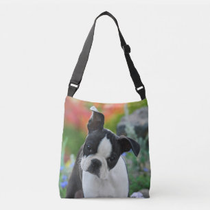 Boston Terrier Dog Cute Puppy Photo op Crossbody Tas