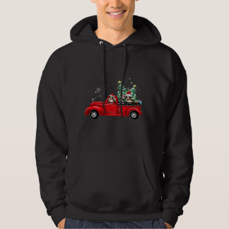 Boston Terrier Dog Driving Xmas Truck Kerstmis Hoodie