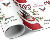 Boston Terrier Dog in kerstcadeau Cadeaupapier (Rol Hoek)