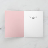 Boston Terrier Dog Je maakt mijn staart wag Kaart (Binnen)