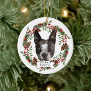 Boston Terrier dog Keramisch Ornament