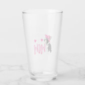 Boston Terrier Dog Mam Owner Cute Funny Glas (Achterkant)