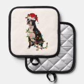 Boston Terrier Dog Pannenlap (Voorkant / Achterkant)