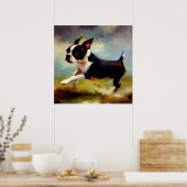 Boston Terrier Dog Poster (Keuken)