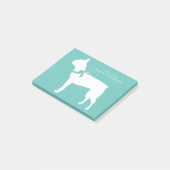 Boston Terrier Dog Puppy Post-it® Notes (Schuin)