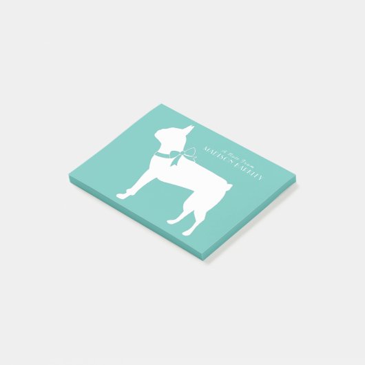 Boston Terrier Dog Puppy Post-it® Notes (Schuin)