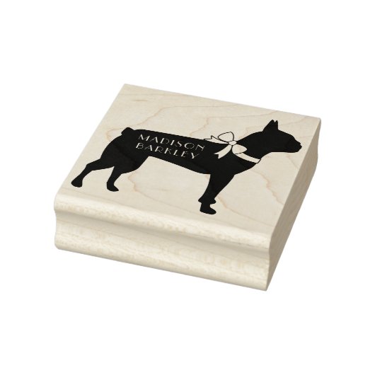 Boston Terrier Dog Puppy Rubberstempel (Stempel)