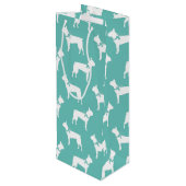 Boston Terrier Dog Puppy Wijn Cadeautas (Achterkant Gekanteld)