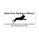 Boston Terrier Dog Rubberstempel (Afrduk)