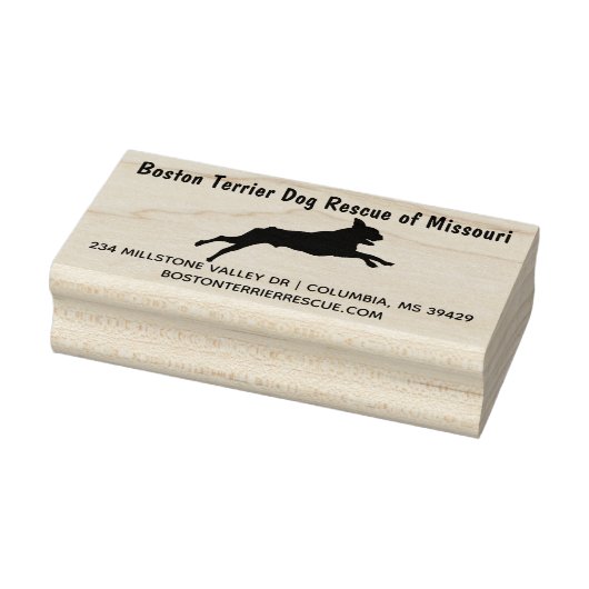 Boston Terrier Dog Rubberstempel (Stempel)
