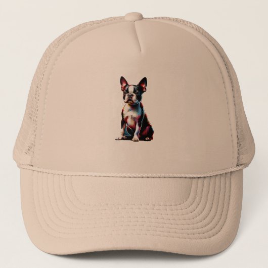 Boston Terrier Dog Trucker Pet (Voorkant)