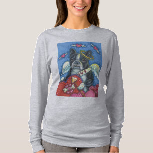 Boston Terrier, DOG VALENTIJN LONG SLEEVE T SHIRT