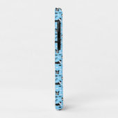 Boston Terrier Dogs Boston Terriers Pattern BLUE Case-Mate iPhone Case (Achterkant/links)