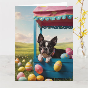Boston Terrier Easter Kaart
