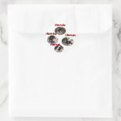 Boston Terrier: een tijd Ronde Sticker (Tas)