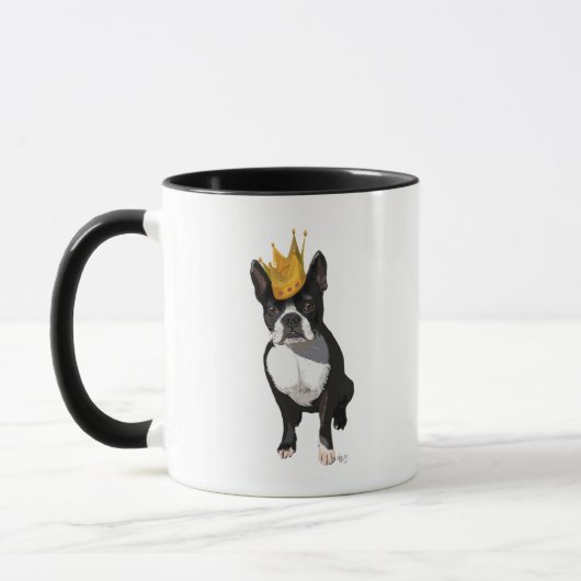 Boston Terrier en Crown Mok (Links)