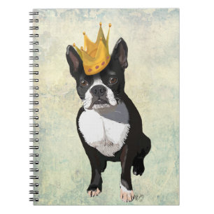 Boston Terrier en Crown Notitieboek
