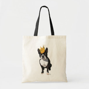 Boston Terrier en Crown Tote Bag